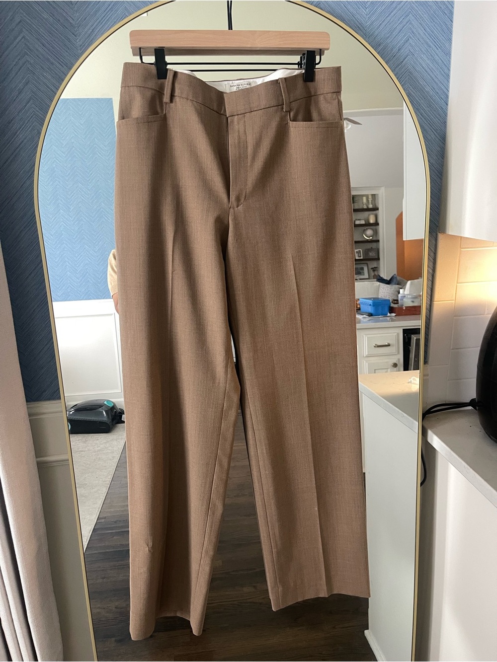 Brown Womens Dress Pants - Classic Straight Fit